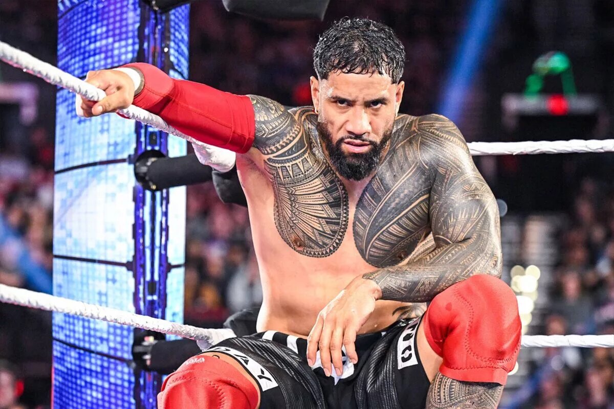 A photo Jey Uso in WWE ahead of WWE Survivor Series 2023.