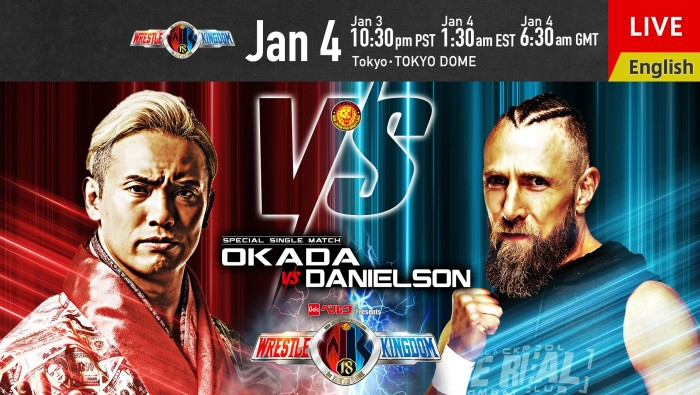 NJPW WrestleKingdom 18 promotional graphic.