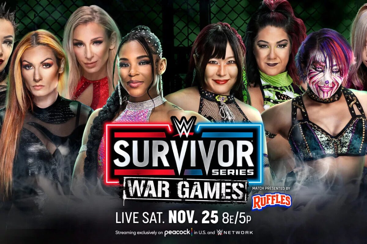 WWE Women's WarGames match graphic for WWE Survivor Series 2023.
