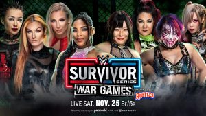 WWE Women's WarGames match graphic for WWE Survivor Series 2023.