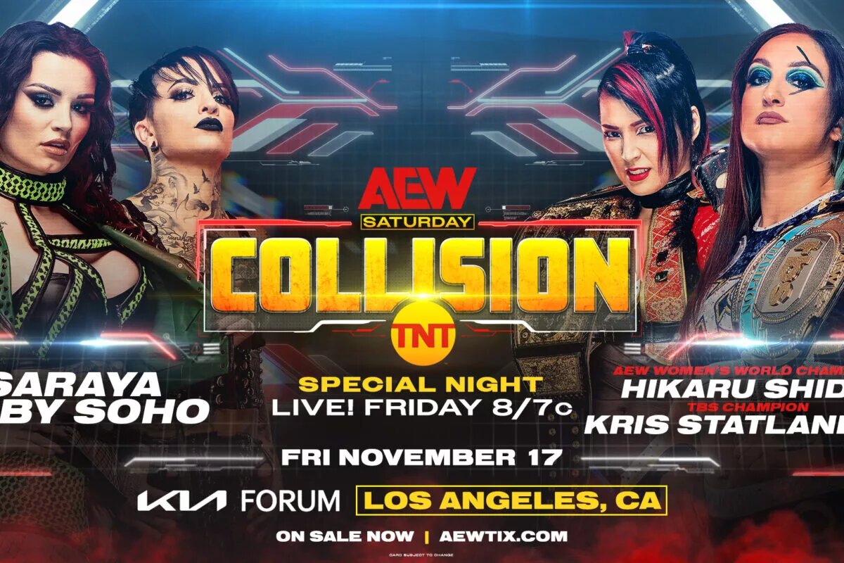 AEW Collision match graphic.