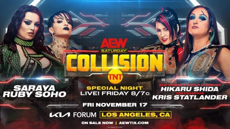 AEW Collision match graphic.