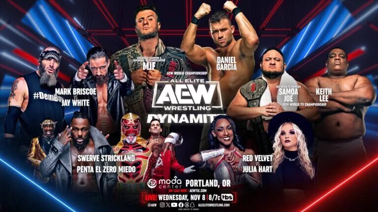 AEW Dynamite Match Card Preview Graphic