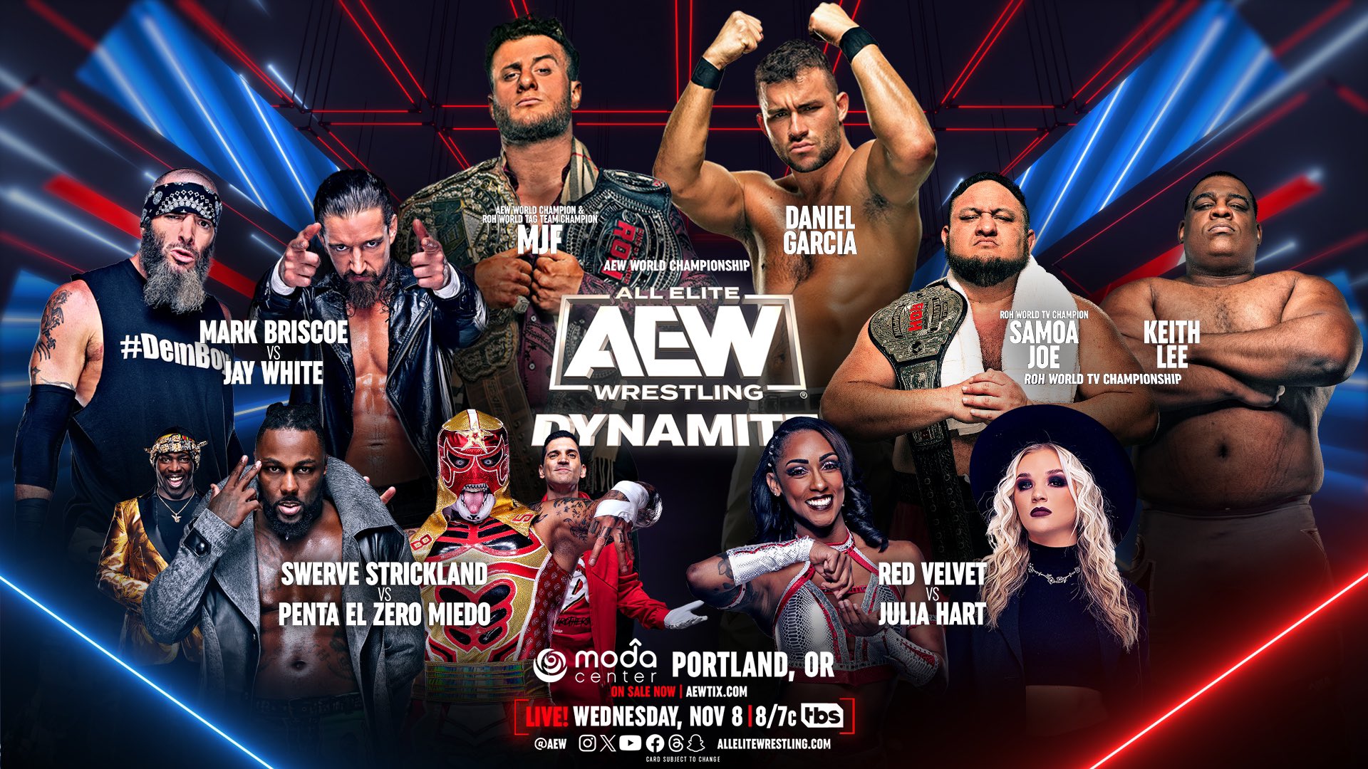 AEW Dynamite Match Card Preview Graphic
