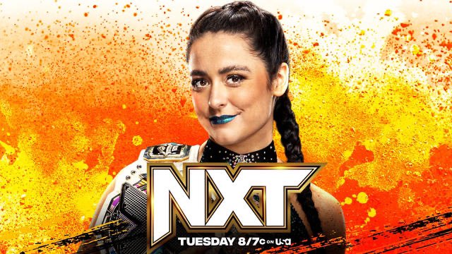 WWE NXT promotional graphic featuring Lyra Valkyria.