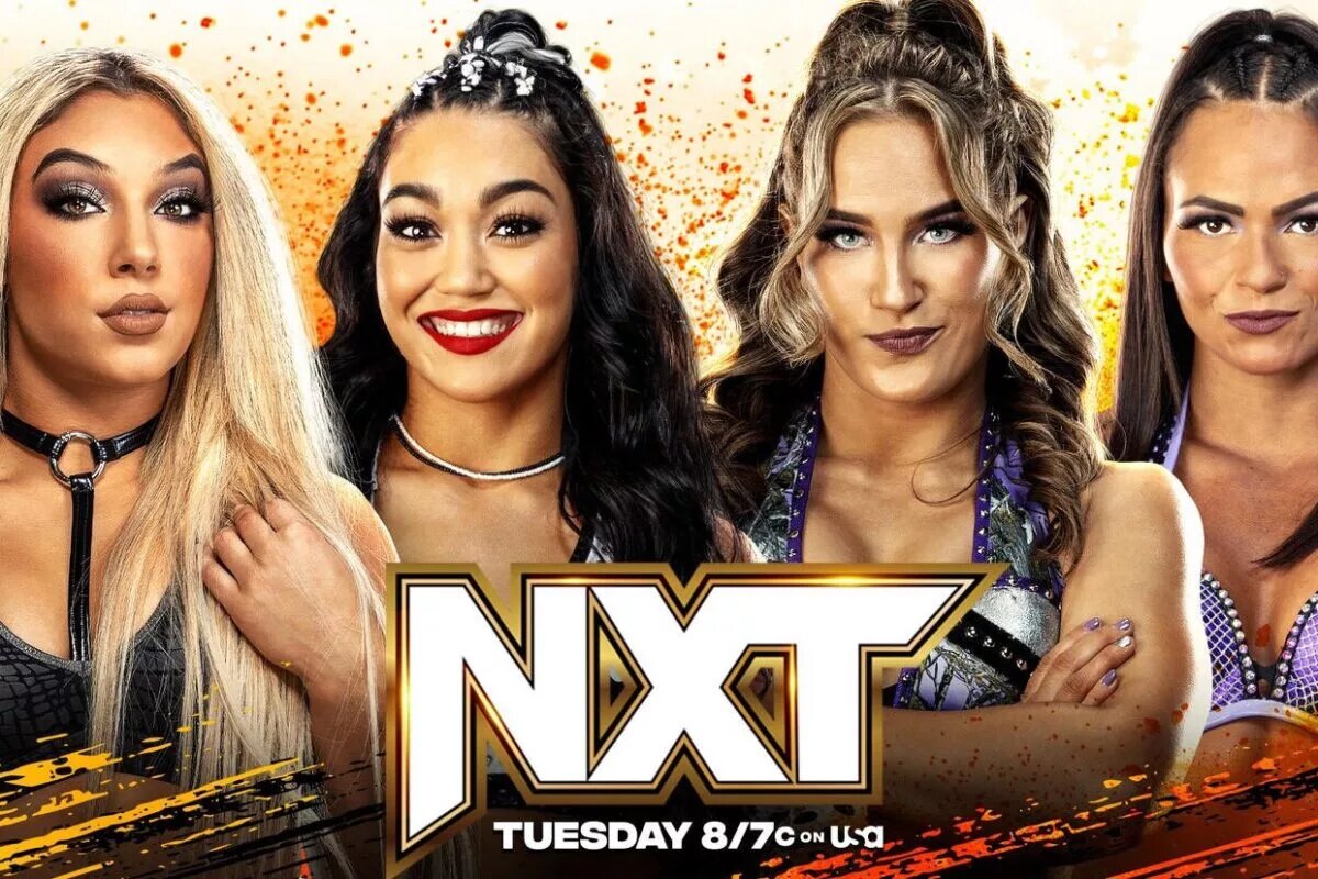 WWE NXT match graphic promoting the Iron Survivor qualifiers.