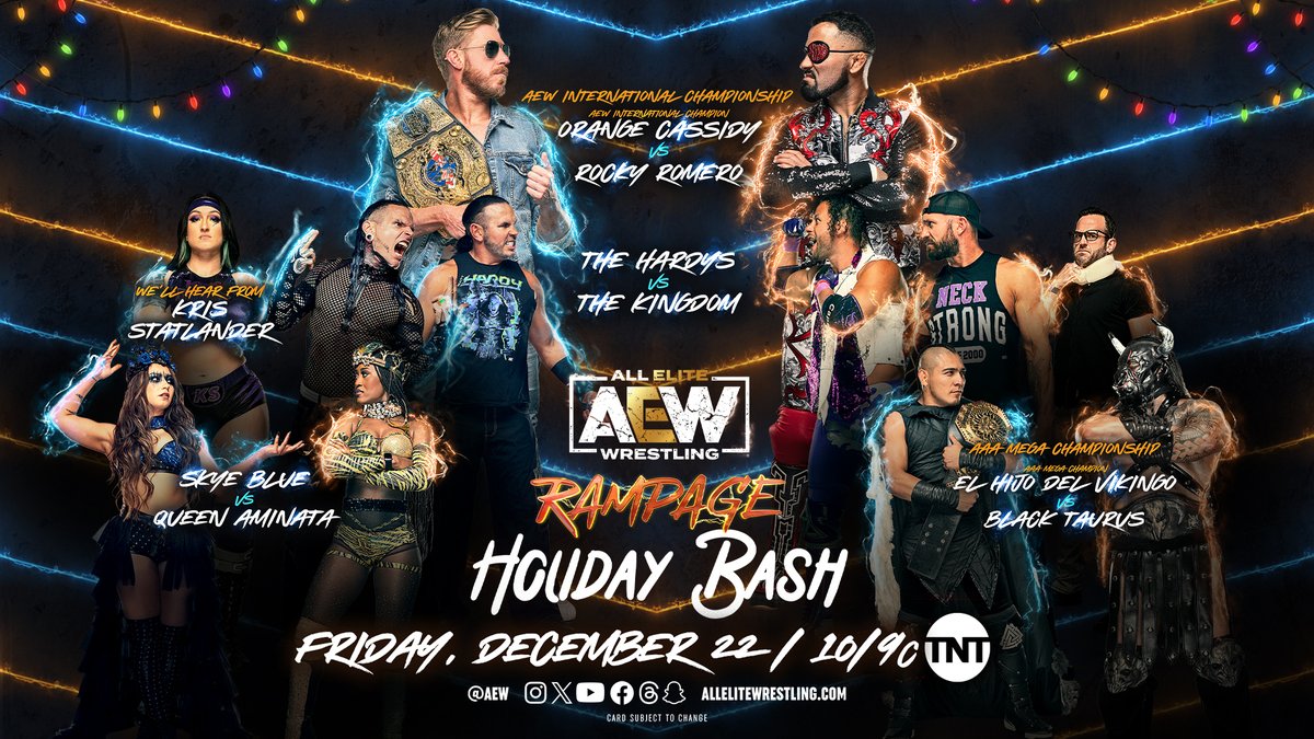 AEW Rampage Holiday Bash spoilers - full show graphic