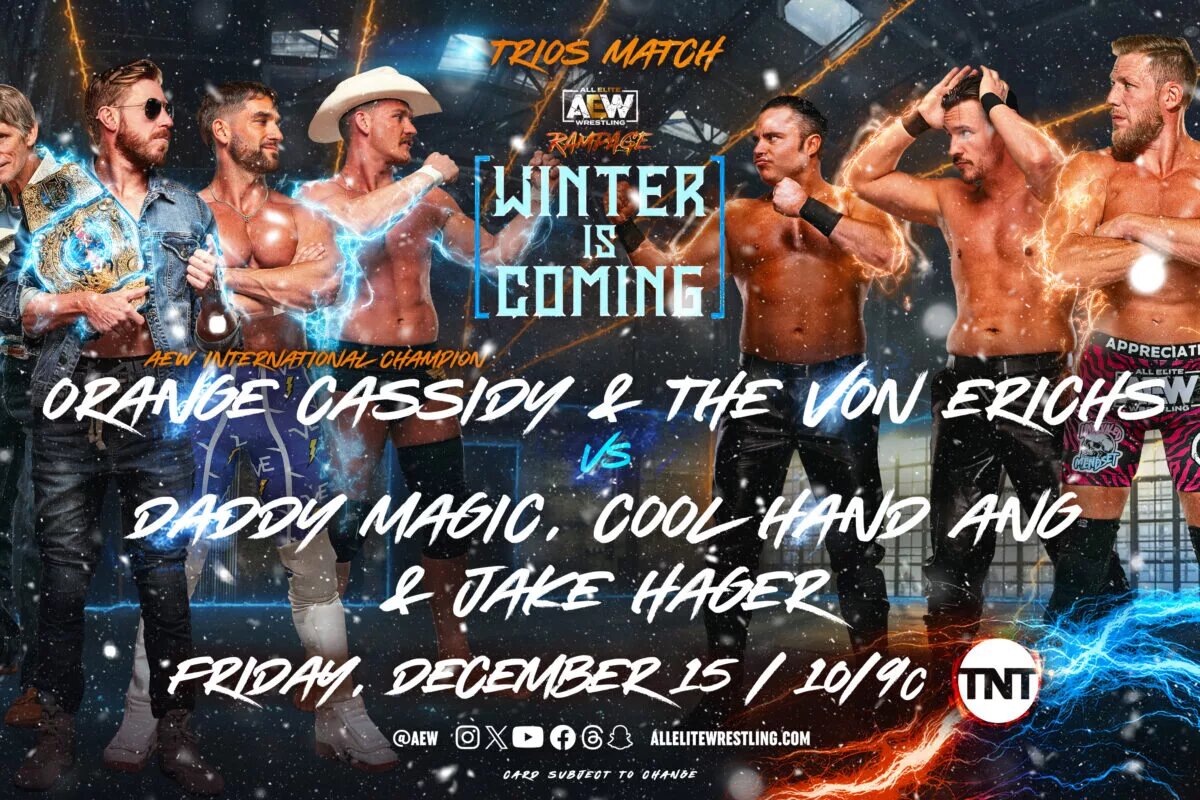 AEW Rampage promotional graphic featuring The Von Erichs.