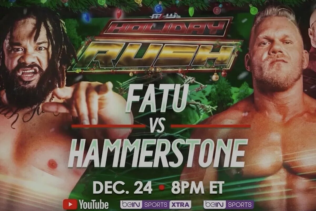 MLW Holiday Rush promotional poster.