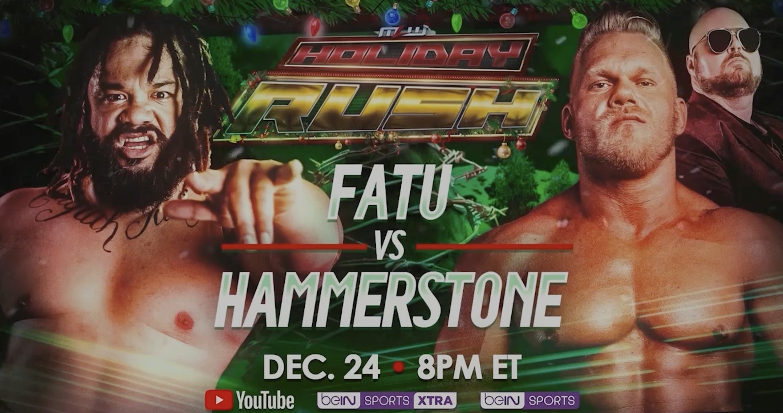 MLW Holiday Rush promotional poster.