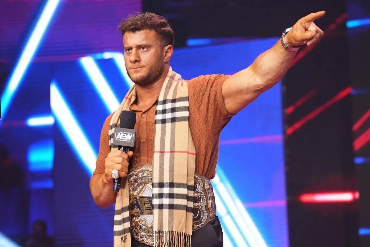 A photo of MJF as AEW World Champion.