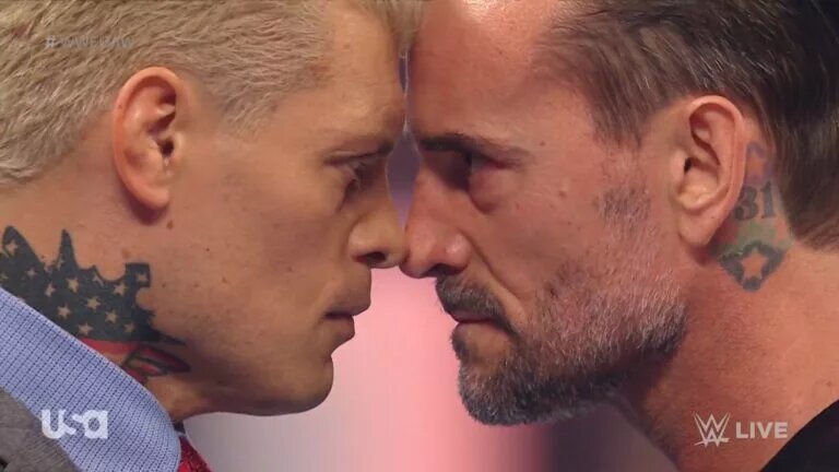 Royal Rumble 2024 top picks CM Punk and Cody Rhodes.