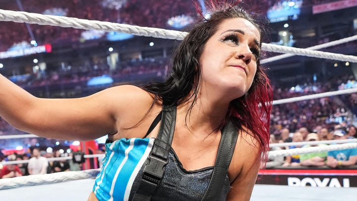 A photo of Bayley, the winner of the 2024 iteration of the WWE Women's Royal Rumble match.