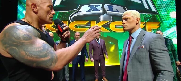 WWE WrestleMania 40 press conference.