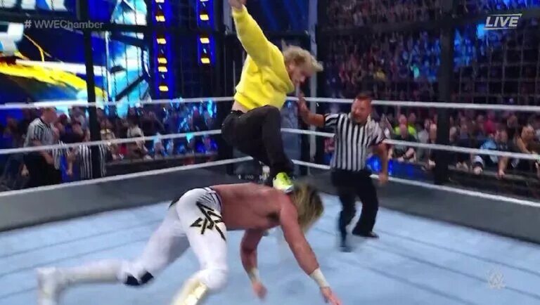 Logan Paul at WWE Elimination Chamber.