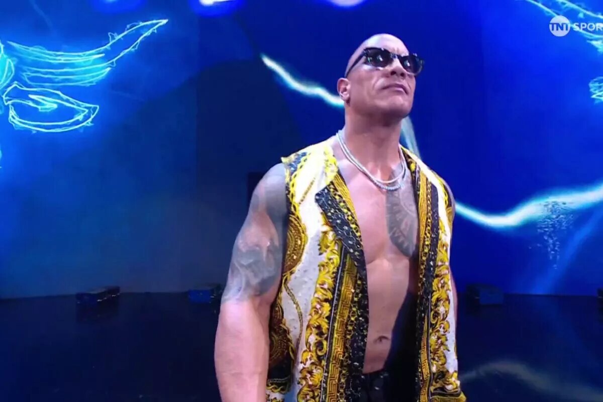 A photo of WWE Superstar The Rock.