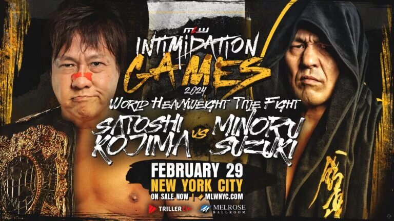 A promotional graphic for MLW Intimidation Games 2024.