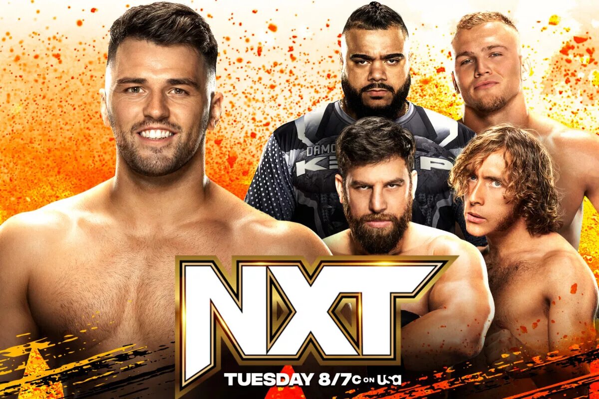 A match graphic for WWE NXT.
