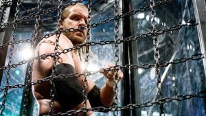 Triple H in the WWE Elimination Chamber.