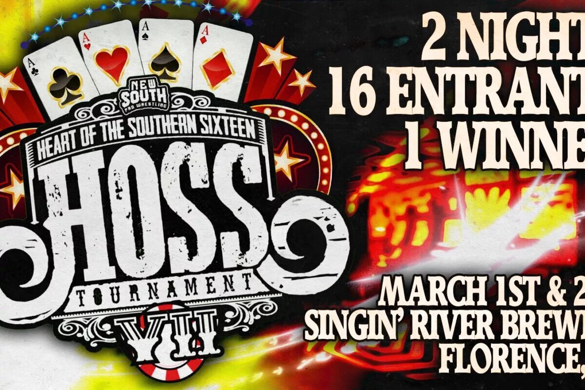 New South Pro Wrestling flyer for the HOSS Tournament.
