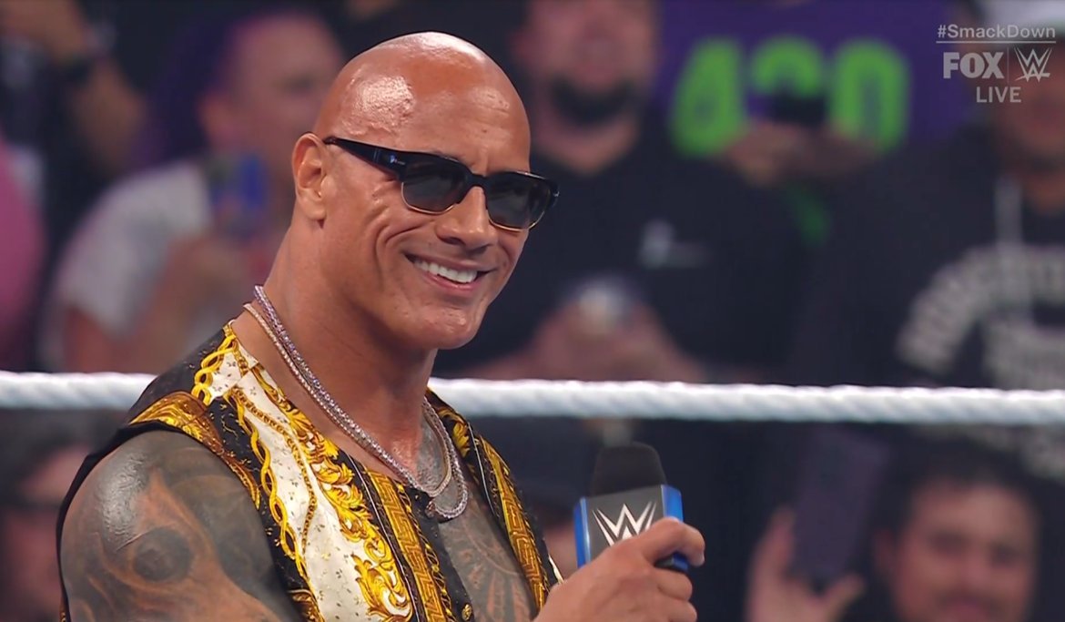 A photo of The Rock in WWE.