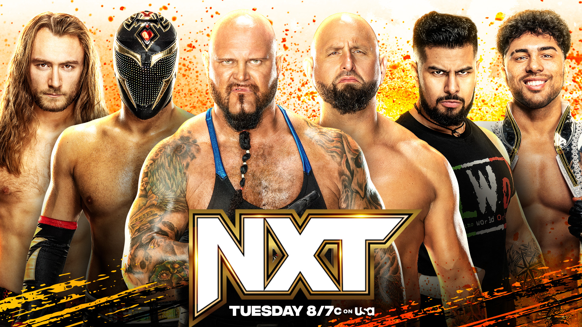 A match graphic for WWE NXT.