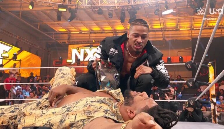 A match graphic for WWE NXT.