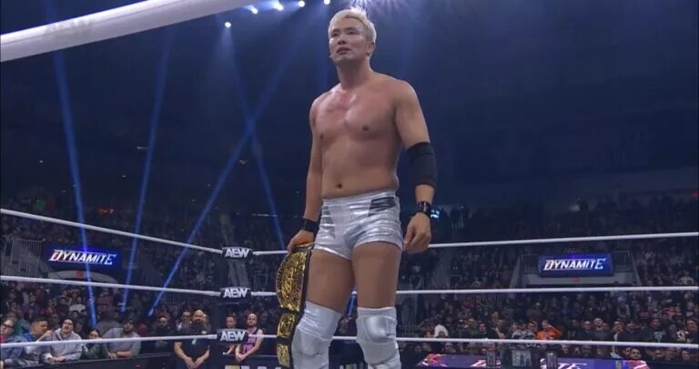 A photo of new AEW Continental Champion Kazuchika Okada.
