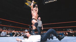 A photo from WWE WrestleMania XV.
