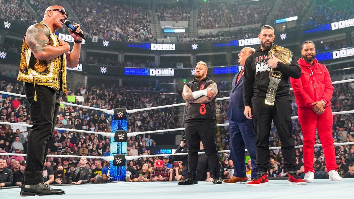 A photo of The Bloodline in WWE.