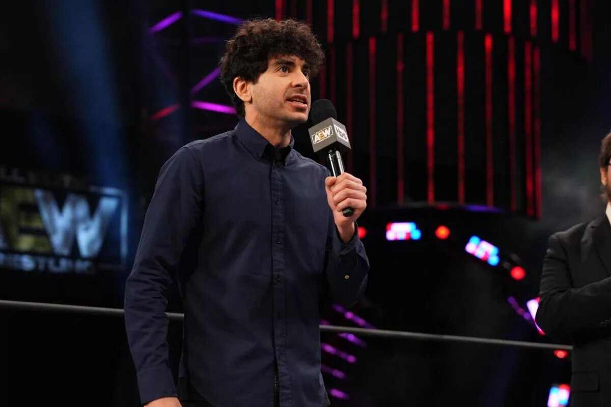 A photo of Tony Khan, AEW President and mediator for AEW Revolution 2024.