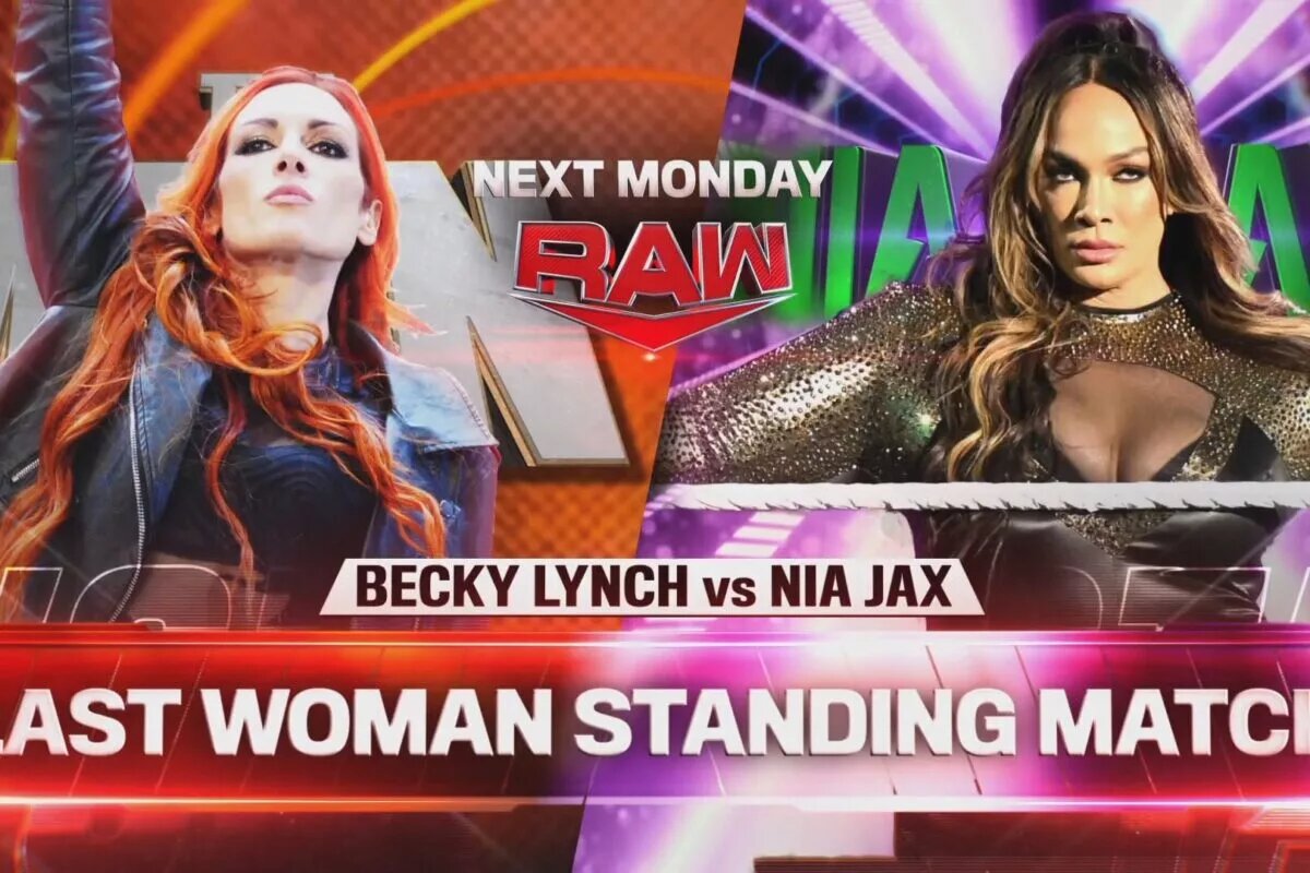 A promotional graphic for WWE Raw.