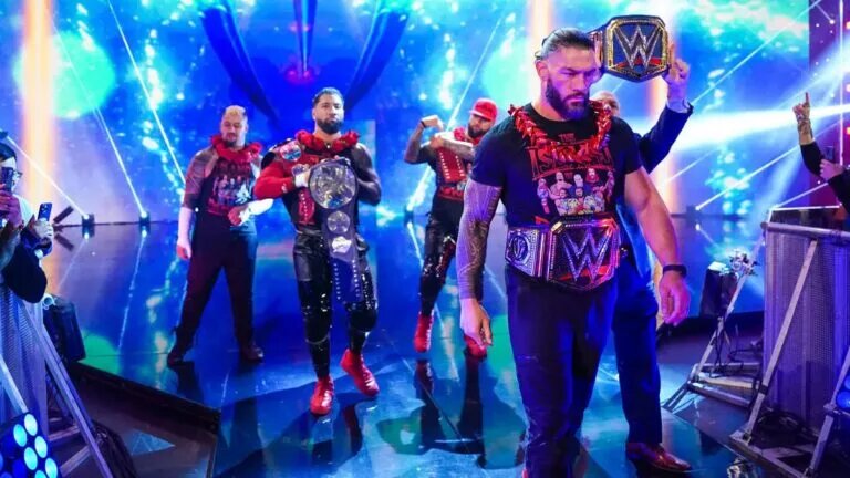 A photo of The Bloodline in WWE.