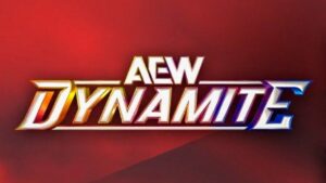 A photo of the AEW Dynamite Logo.