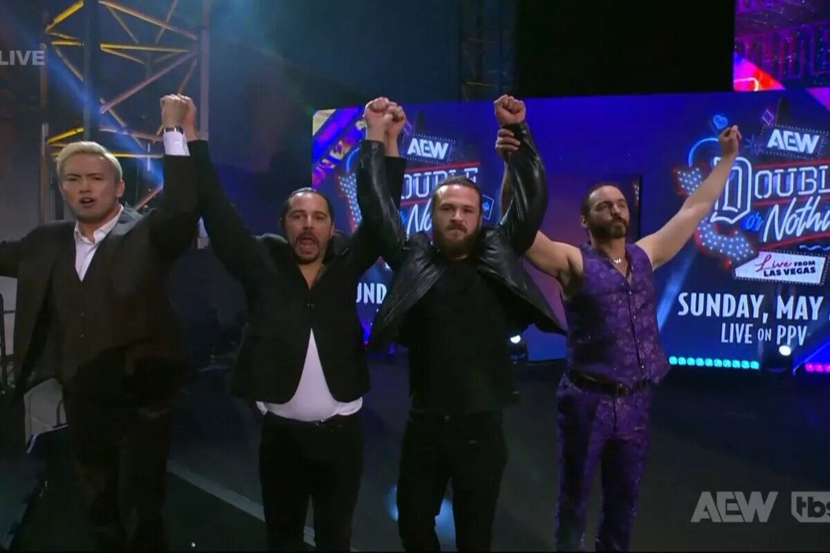 A photo of AEW stable The Corporate Elite.