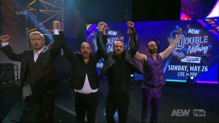 A photo of AEW stable The Corporate Elite.
