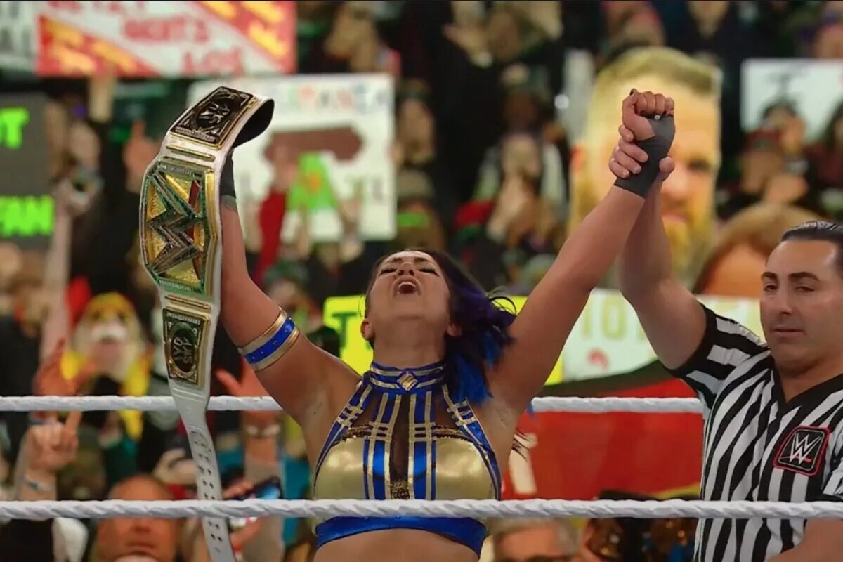 A photo of Bayley at WWE WrestleMania XL.