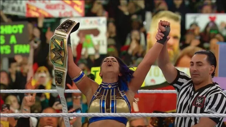 A photo of Bayley at WWE WrestleMania XL.