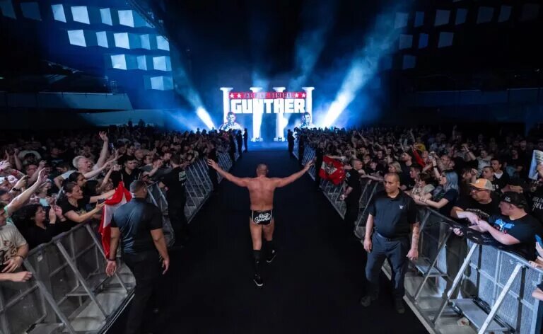 A shot of WWE superstar and King of the Ring competitor Gunther.
