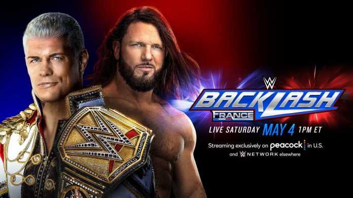 A graphic for WWE Backlash France 2024.