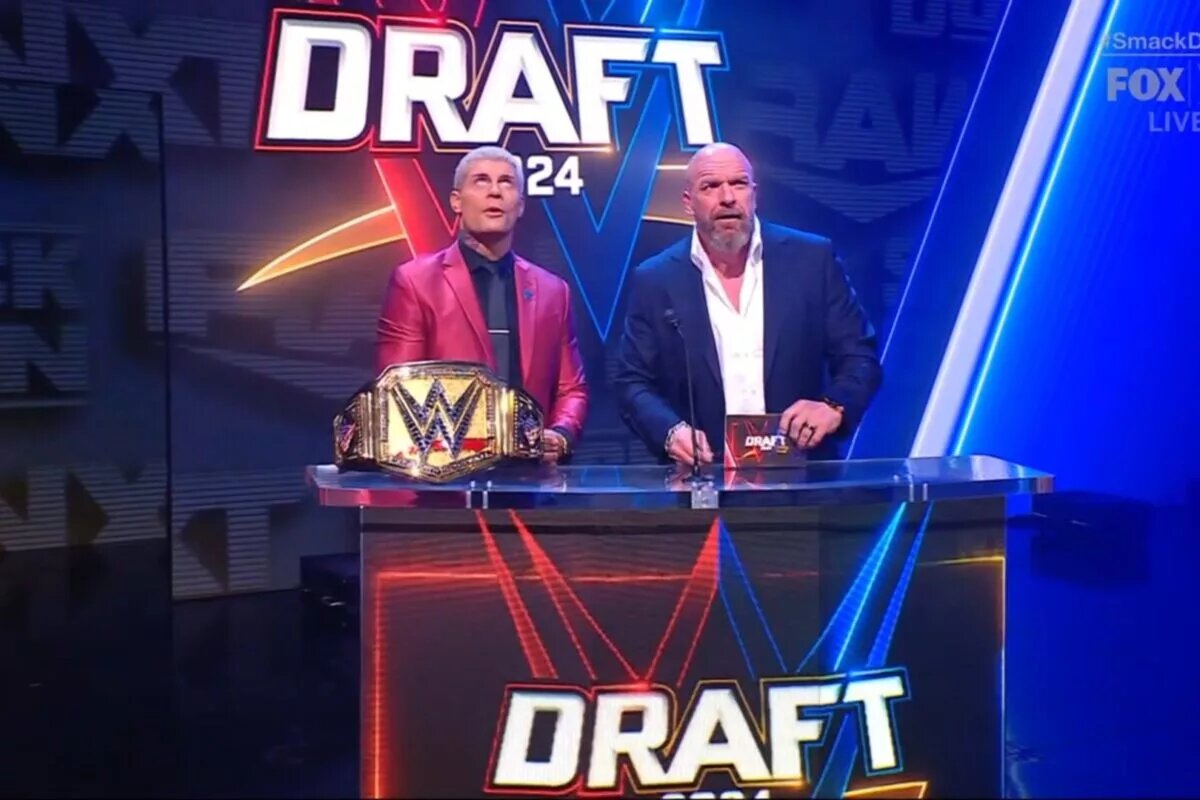 A photo of WWE CCO Triple H and Undisputed WWE Champion Cody Rhodes.