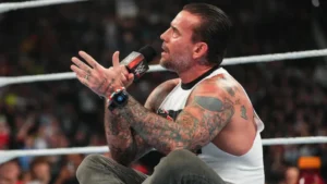 A photo of WWE Superstar CM Punk, who was drafted to WWE Raw.