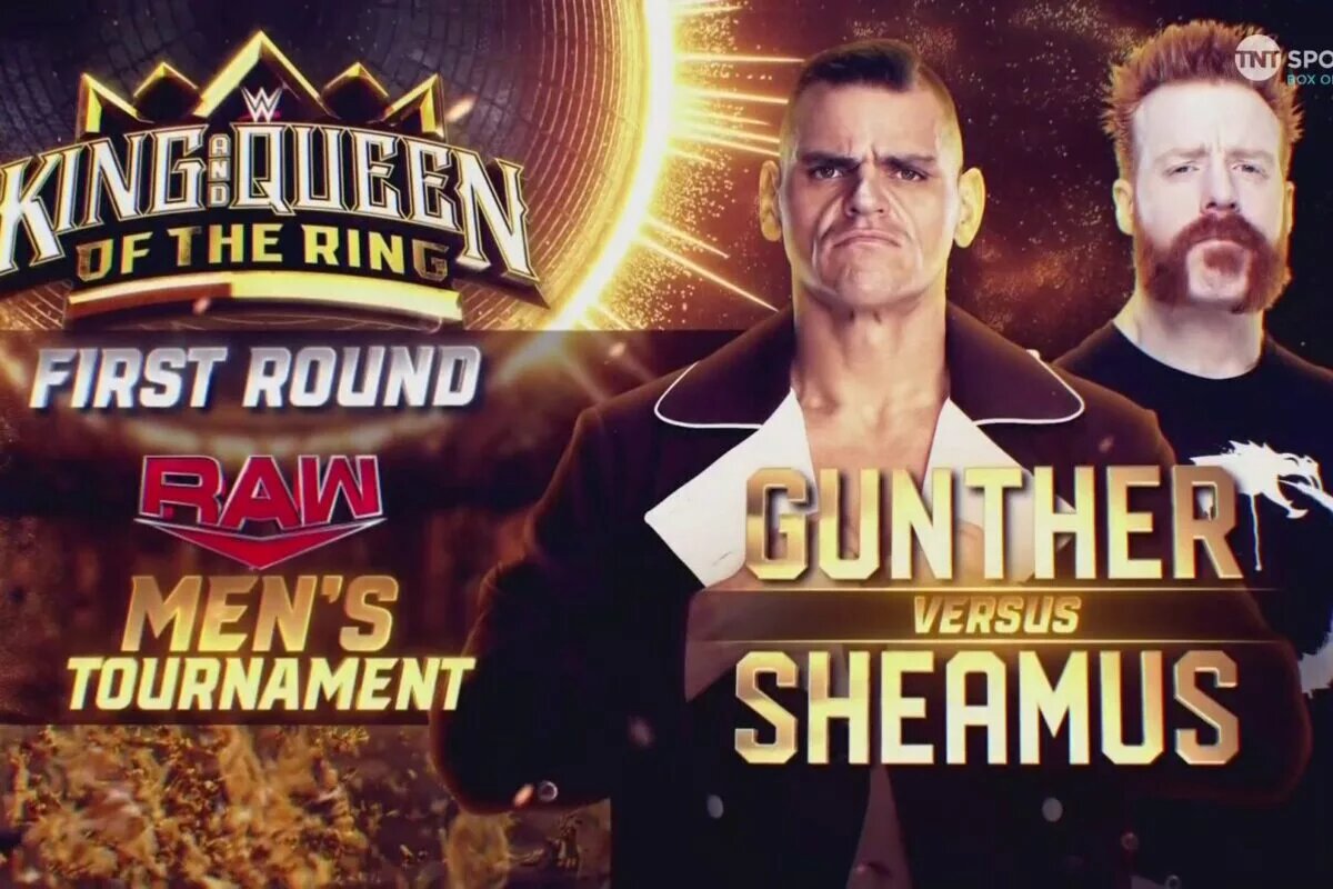 A WWE Raw match graphic.