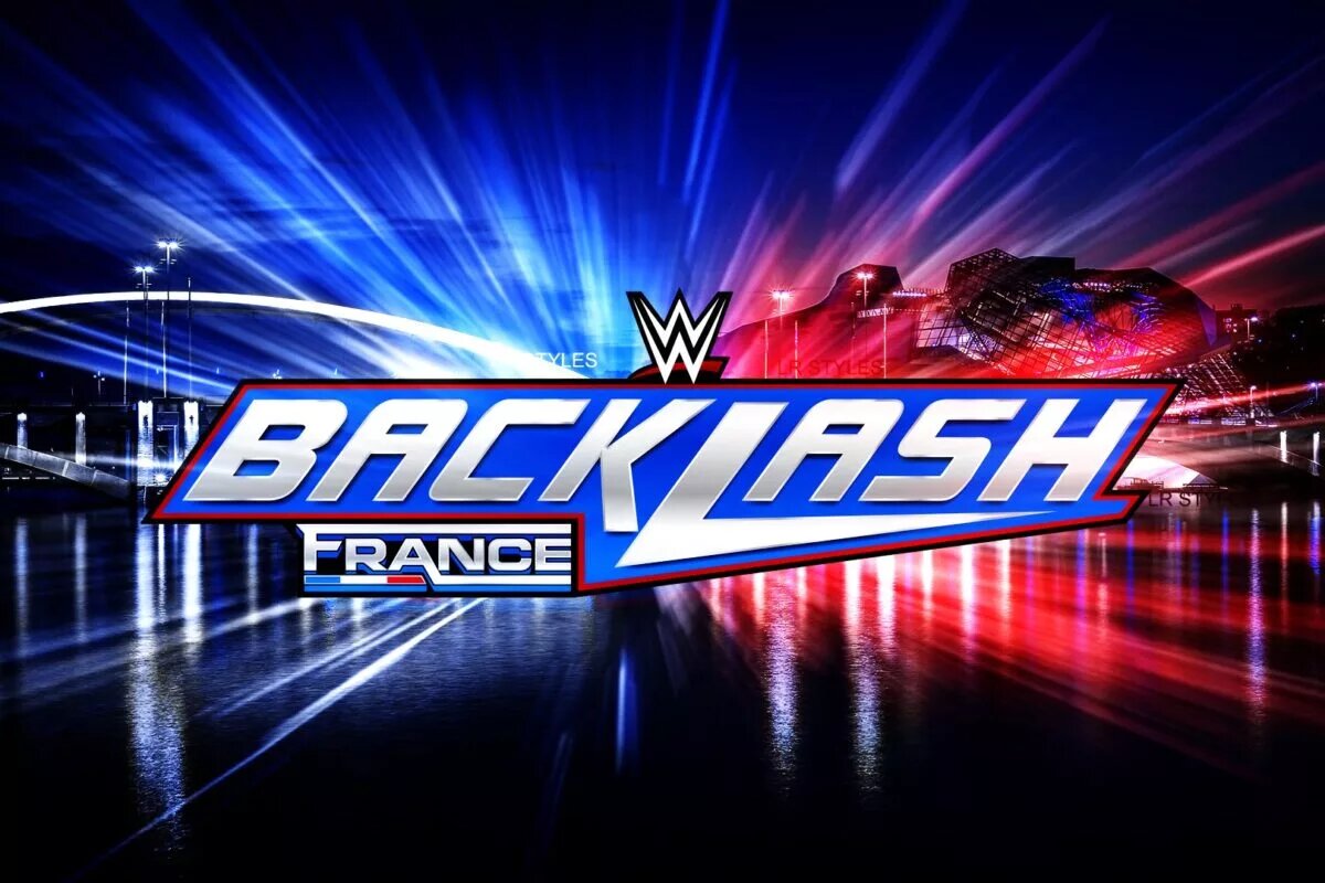 A logo of the WWE Backlash 2024 PLE in France.