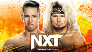 WWE NXT graphic of Dante Chen and Lexis King