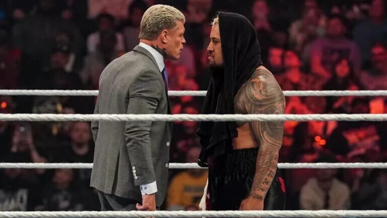 A photo from WWE of Cody Rhodes. vs. Solo Sikoa.