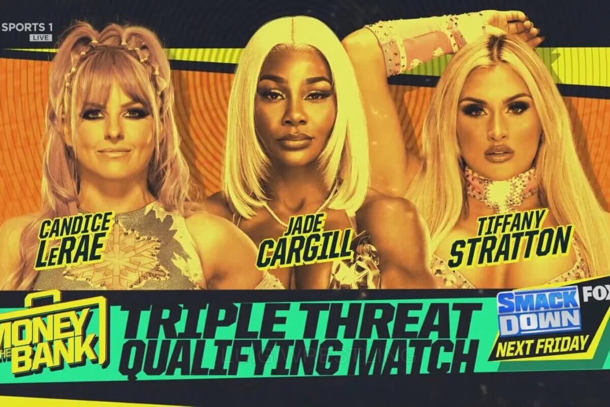 A match graphic for WWE SmackDown live from Madison Square Garden in 2024.