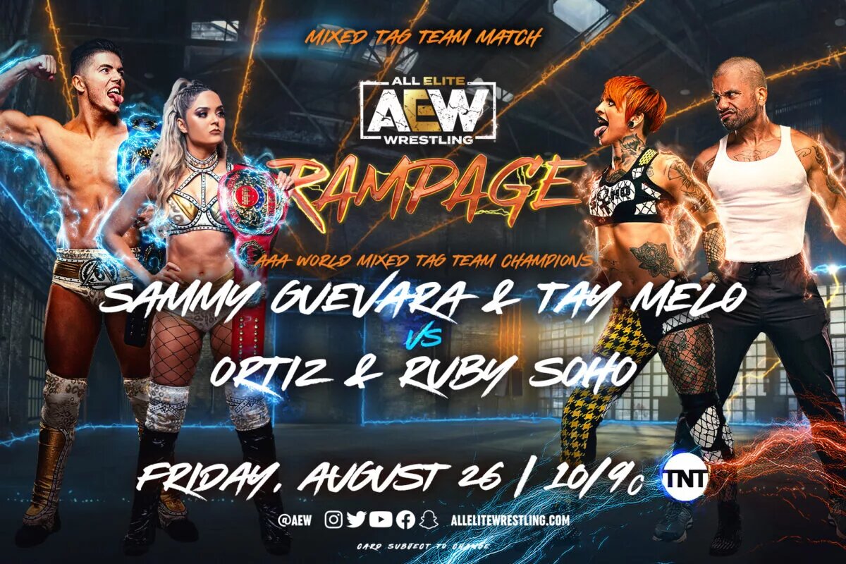 A match graphic for AEW Rampage.