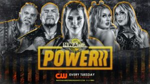 A match graphic for NWA Powerrr.
