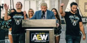 AEW image including Cody Rhodes and The Young Bucks